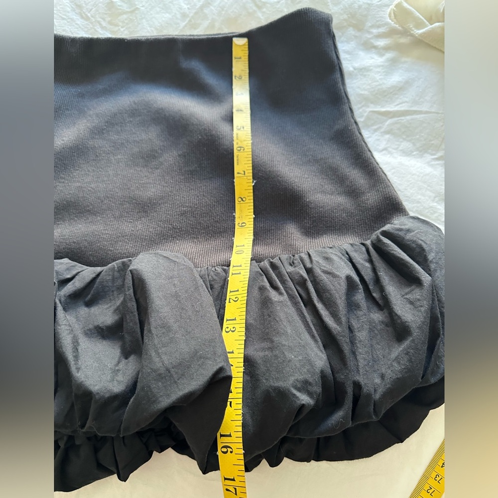 Anthropologie black bubble hem mini skirt, NWT size XL - Picture 12 of 12